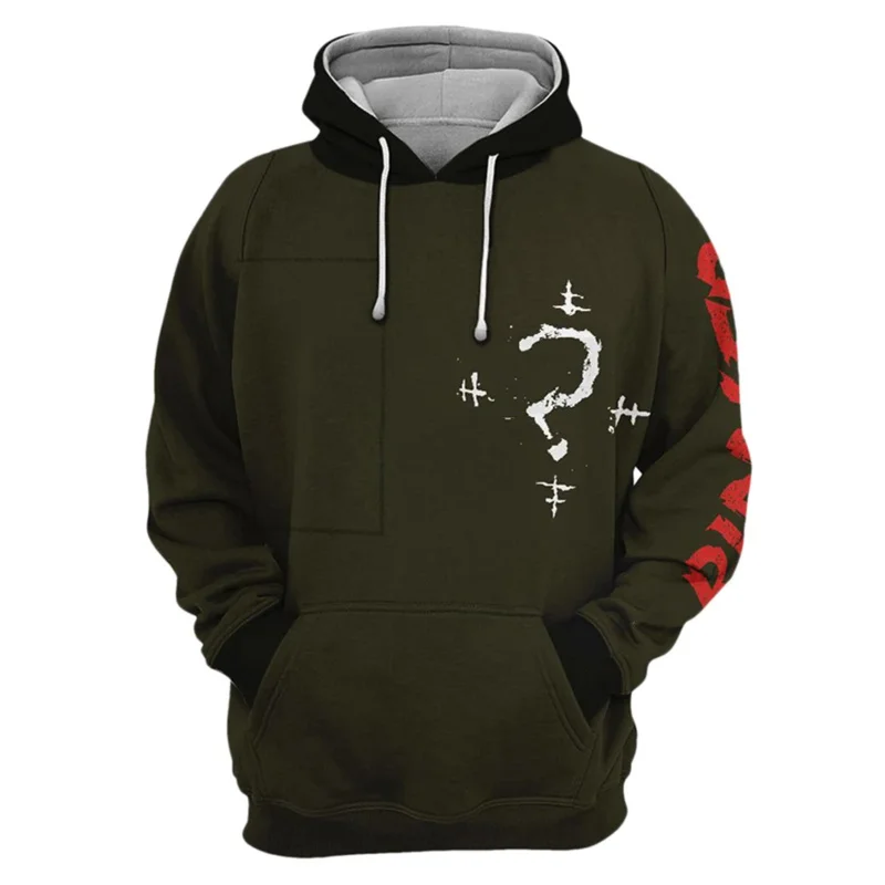 Sweat à capuche Riddler pour hommes et femmes, sweat-shirt imprimé 3D, pull, veste zippée, manteau et pantalon, t-shirt décontracté, streetwear, cosplay, OA1227