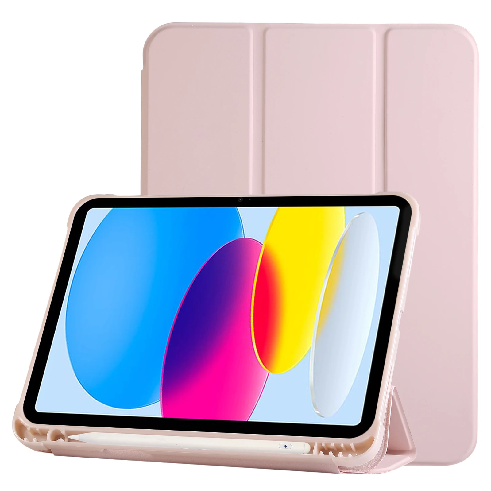 حافظة لجهاز iPad 9th Generation 2021، حافظة الجيل الثامن السابع لجهاز iPad (إصدار 20220/2019)، حافظة 10.2 بوصة مع حامل قلم