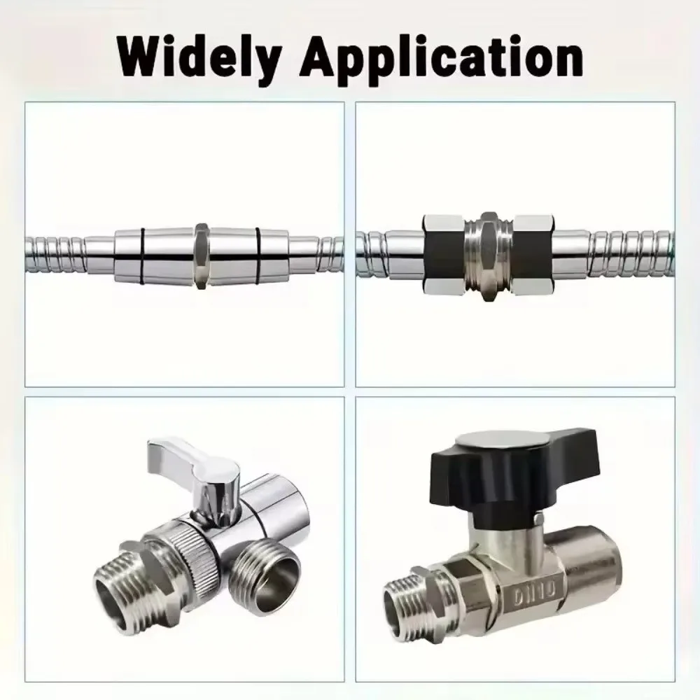 Quick Connect Stainless Steel Shower Hose Extension 1/2