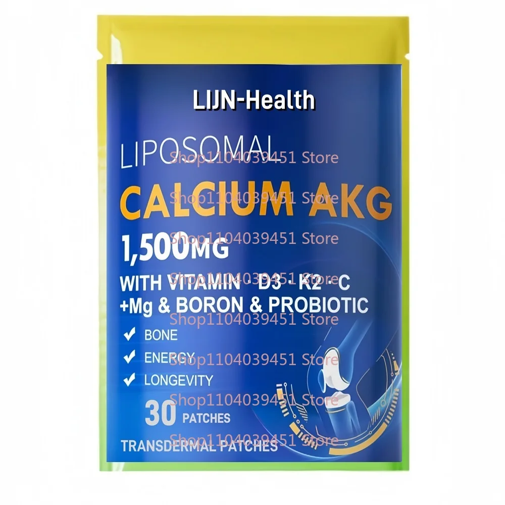 

30 пластырей кальция АКГ транспарительные пластыри с витамином D3 и K2 для здоровья и энергии костей