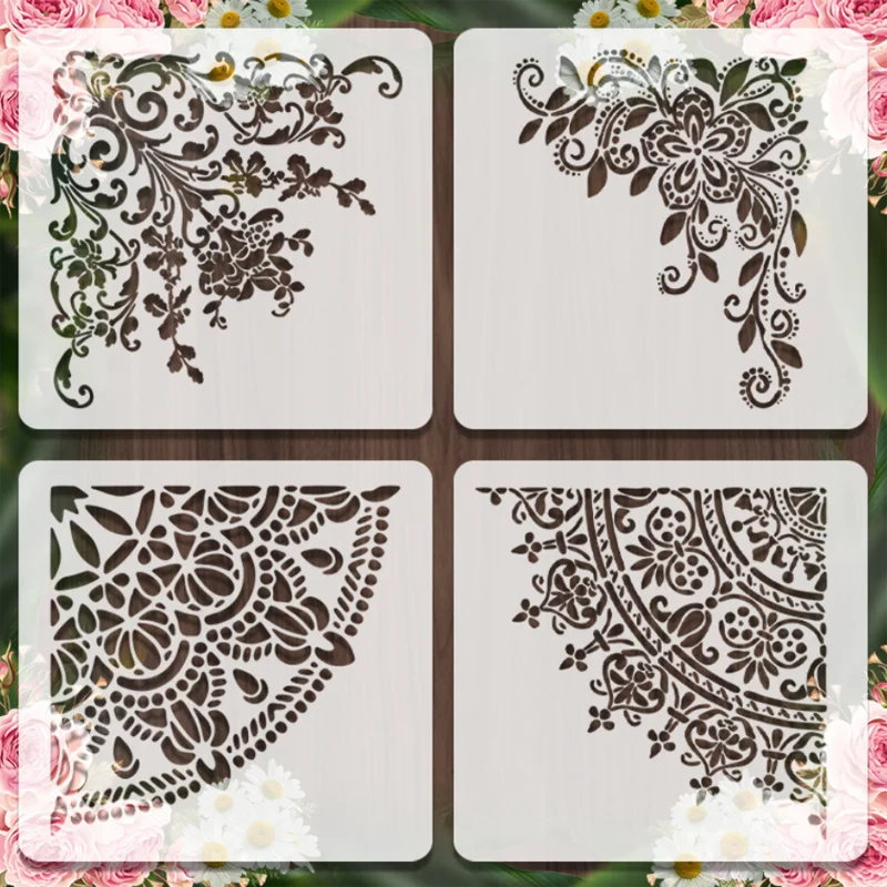 30*30cm Mandala Flower Graffiti Stencils DIY Layering Wall Scrapbook Coloring Embossing Album Decoration Card Painting Template