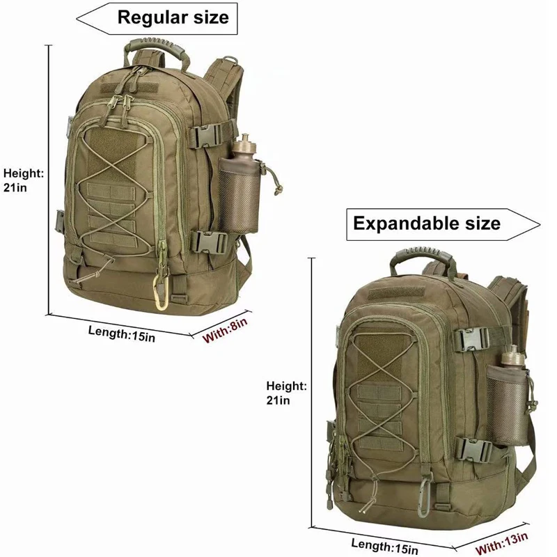 60L Me Tactical Backpack Molle Climbing Hiking Bag Outdoor Waterproof Sports Travel Bags Camping Hunting Rucksack