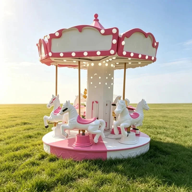 Custom Princess Indoor Playground Equipment All-Age Kids Club Party Hire Horse Ride Merry Go Round Shopping Mall Park Carousel