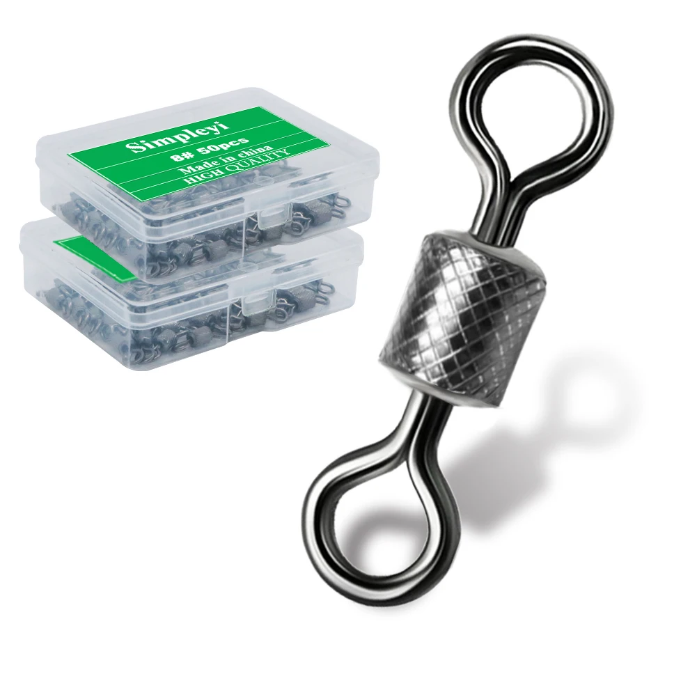 Giratoria acero inoxidable rodamiento bolas snap 4#-14#