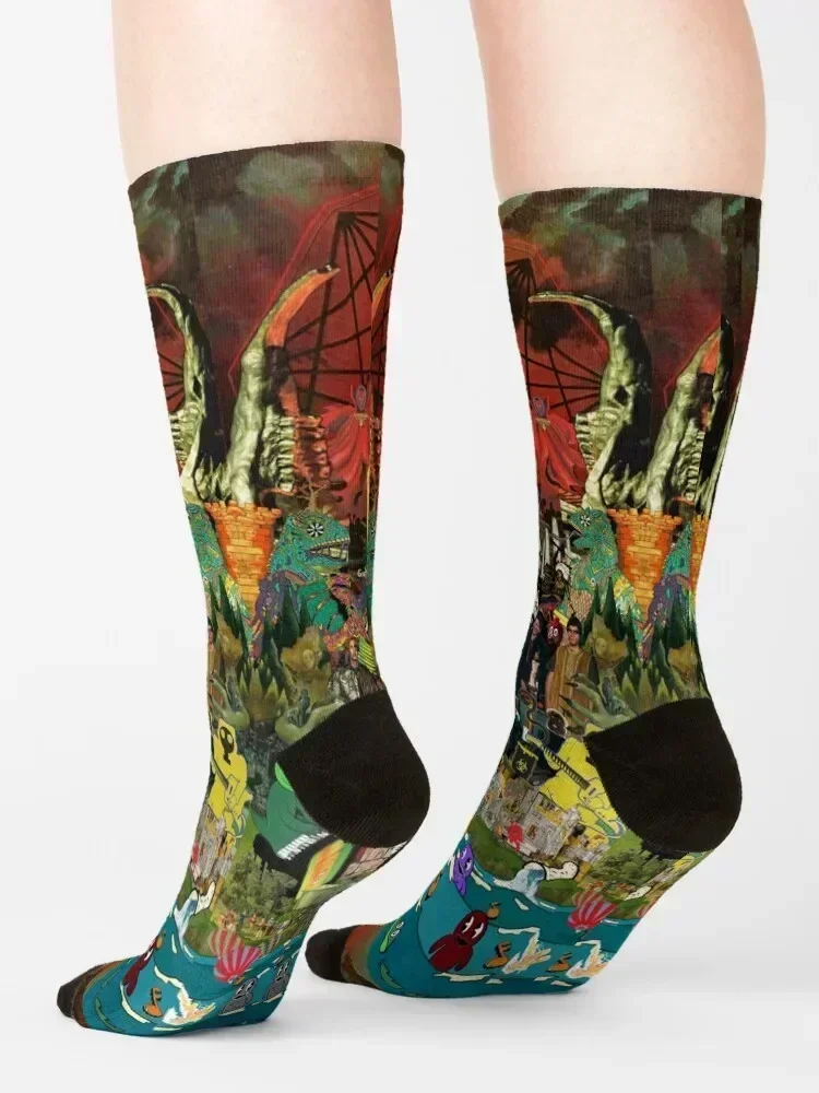 مجموعة King Gizzard and the Lizard Wizard - جميع المناهجات للتقديمية - جوارب King Gizzard's Altered Beasts Club Band Socks #4