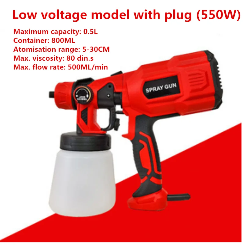 Pulvérisateur Portable à main, pistolet électrique à pulvérisation haute pression pour le travail du bois