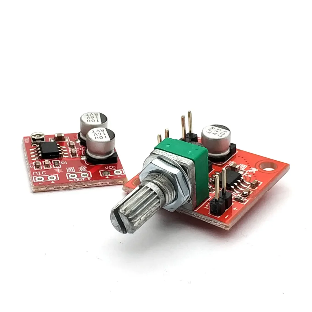 DC4-12V LM386 Electret Microphone Amplifier Microphone Pickup Module Can Drive Earphones and Small Power Speakers