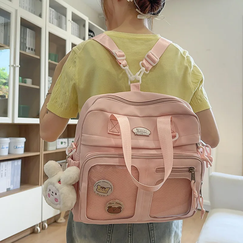 New Original Design Cute Gir JK Uniform One-shoulder Crossbody Bag Academy Style Large Capacity Backpack