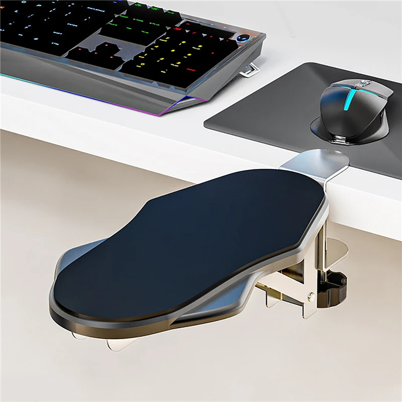 

Armrest Elbow Rest Pad Desk Computer Table Support Mouse Arm Wrist Rest Support Bracket Free Punching Folding Rotating Tray