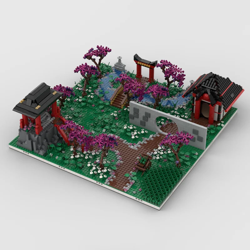 都市街並みモデル MOC 組み立てブロック モジュール式 中国風ジオラマモデル テクノロジーブロック クリスマス DIY おもちゃ 組み立てギフト