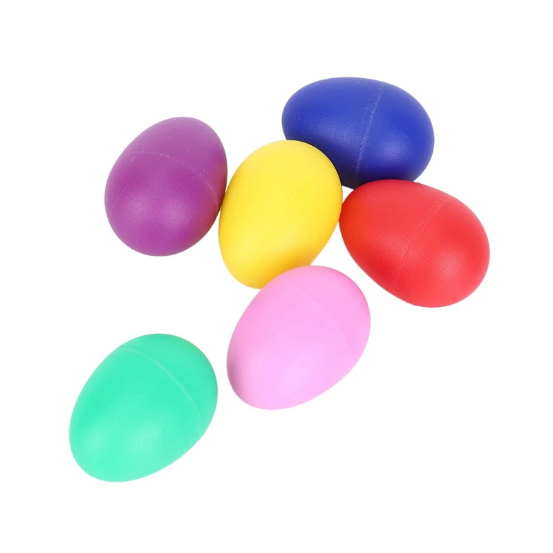 72 Pieces Egg Shaker Set Easter Eggs Maracas Eggs Musical Eggs Plastic Eggs 6 Colors