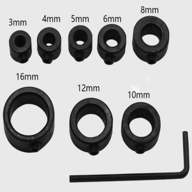3-16mm Drill Bit Limit Ring Woodworking Drill Bit Round Wood Tenon Clamp Positioning Depth Gauge，Woodworking Tool Limit Ring