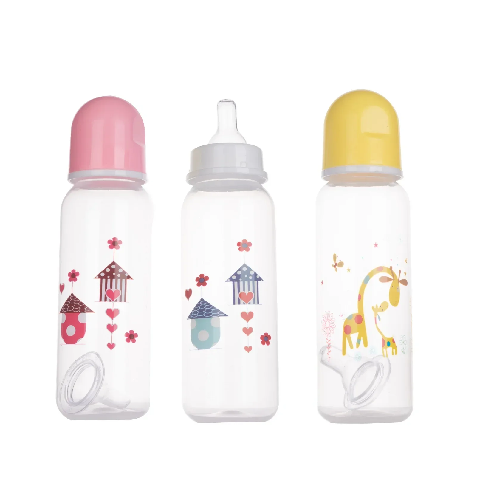 

250mL Baby Safe PP Material Feeding Water Bottle Cute Kawaii Cartoon Food Storage Cup for Newborn Toddlers Infant Accessories