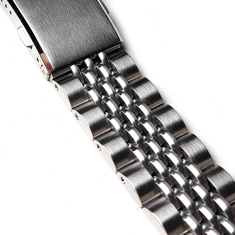Pierre Philippe Metal Strap Stainless Steel Band 20MM Folded Clasp Flat head + Curved head