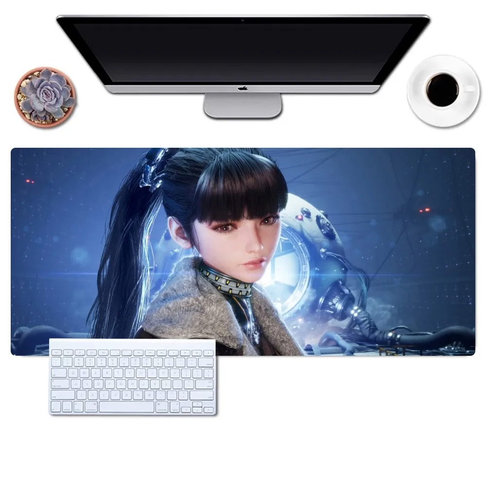 Imagem -03 - Grande Non-slip Lockedge Gaming Mouse Pad Stellar Blade Game Mousepad Office Desk Pads