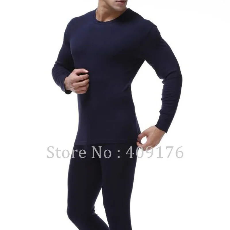 Modal Long Johns Men Thermal Underwear Set Warm Body Thin Underwear O Neck Tops Buttoms Big Large Waist XL-7XL