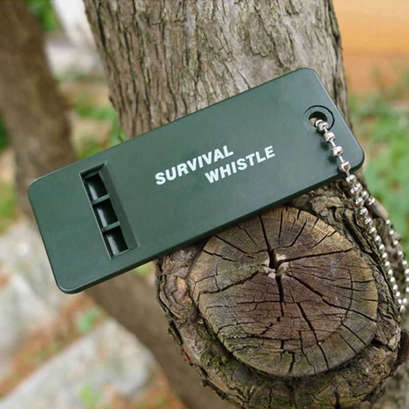 2X 3 Frequency Whistle Outdoor Survival Whistle Keychain Rugby Referee Camping Emergency Survival Whistle Outdoor Tools