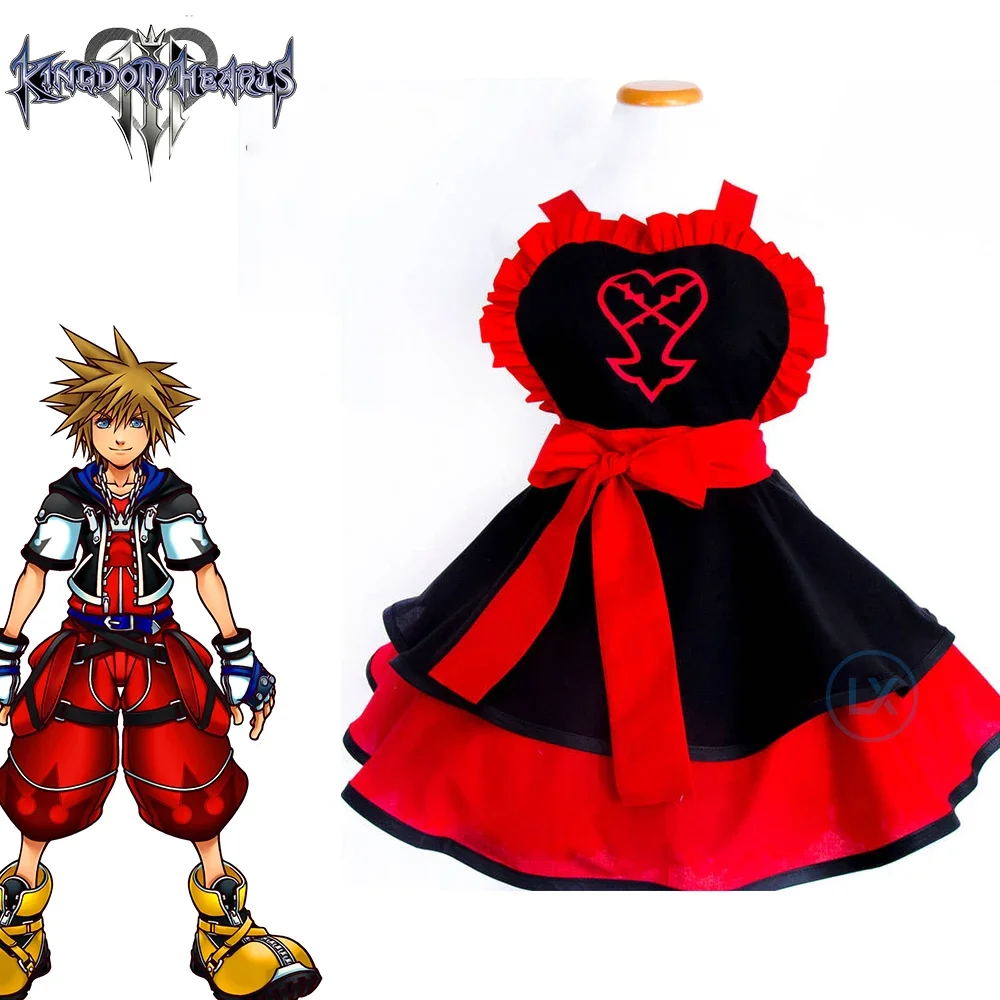 

Anime Kingdom Hearts Cosplay Costume Sora Lolita Kimono Dress Full Sets Sleeveless Custom Made Female Girls Halloween