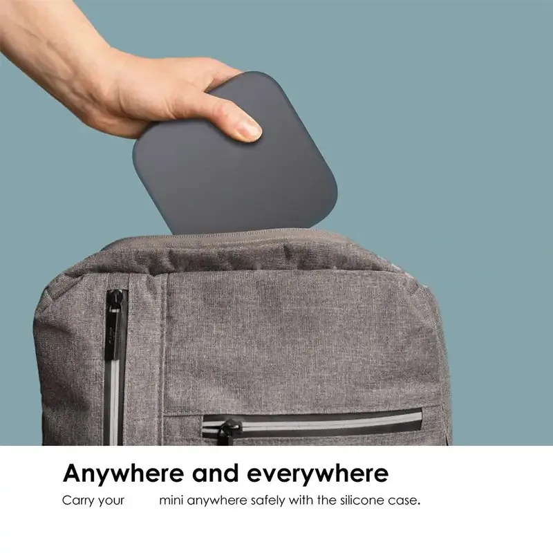 حافظة حماية من السيليكون المقاوم للماء سهلة التركيب لجهاز Mac Mini M4/M4 Pro 2024 غطاء مقاوم للغبار بفتحة دقيقة