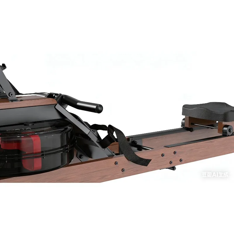 Eco-Friendly Wood Water Rowing Machine-1 Year Warranty 130KG Max User Weight Ergonomic Foldable Design for Home Use