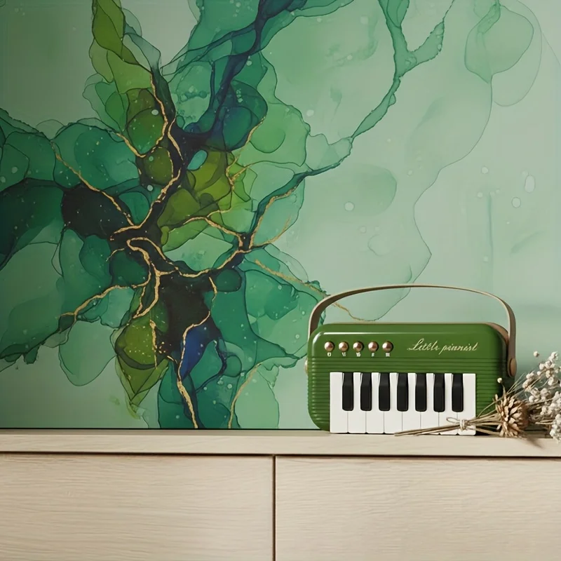 Tragbares Mini-Klaviertastatur-Spielzeug für Kinder, farbenfrohes pädagogisches elektronisches Musikspielzeug, für musikalische Instrumente für frühes Lernen