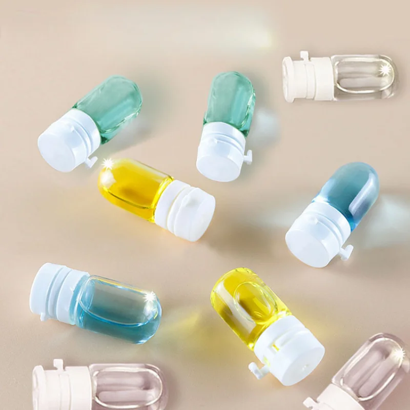 20pcs 2ml 3ml 5ml Glass Vials With Tear-Off Snap-On Seals Lids Round Bottom Sample Bottles DIY Potions, Perfume Samples, Serums