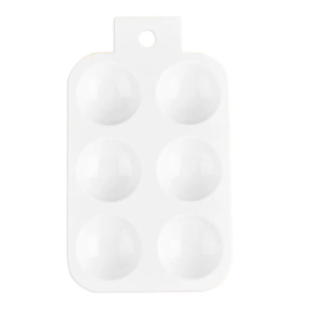 

Diy Craft Palette 6-well Rectangular Plastic Paint Palettes for Kids Students Art Painting Supplies with Hanging for Painting