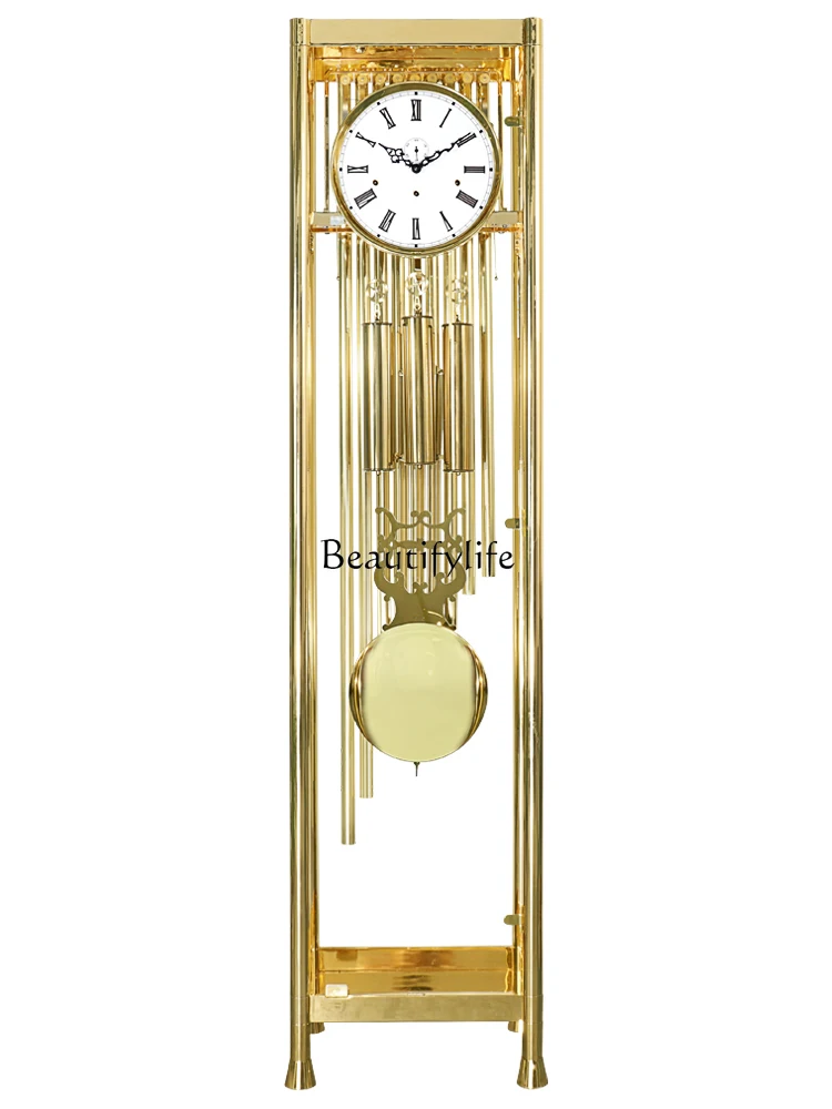 High-End German Movement Mechanical Clock Light Luxury the Grandfather Clock