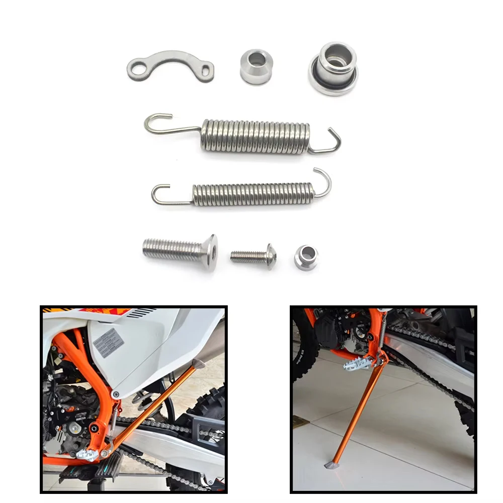 

For KTM EXC 300 Kickstand Side Stand Spring Bolts Kit EXC F 250 350 450 501 XC 300 500 XC W XCF XCF W 2008 2016 Husqvarna TE 300