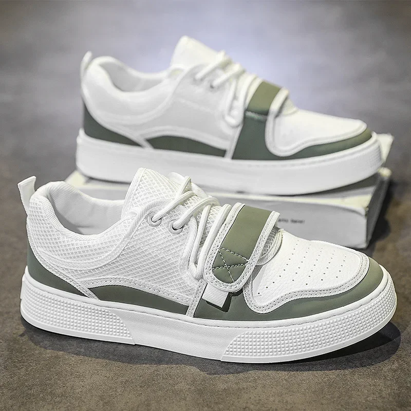 

Новые модные спортивные повседневные туфли на мягкой подошве, увеличивающие рост для подростков, универсальные белые модные туфли