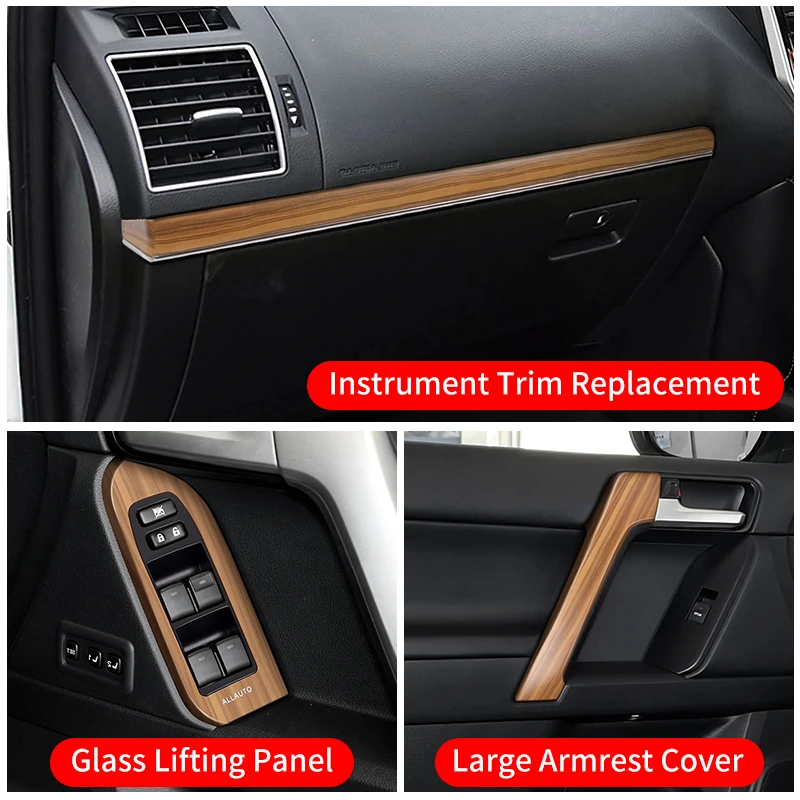 For Toyota Land Cruiser Prado 150 LC150 2010-2023 Car Interior Door Handrail Replacement Parts Upgrade Modification Accessories