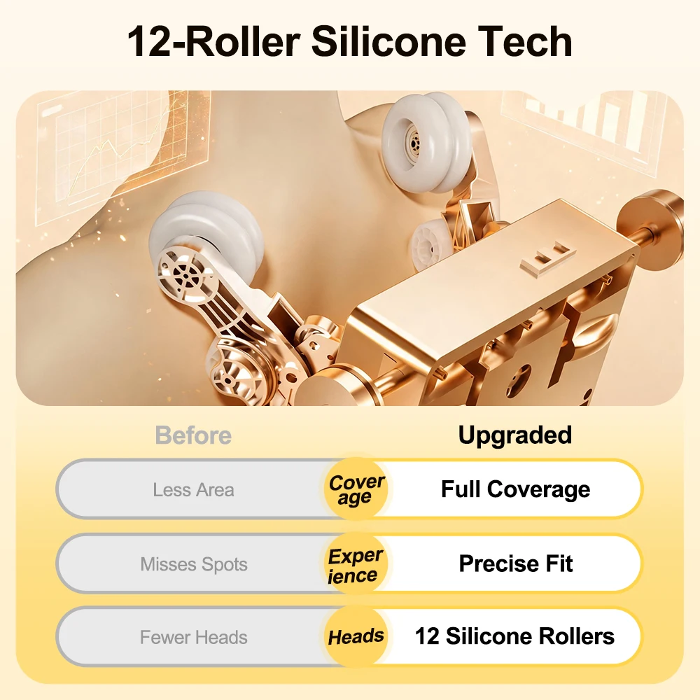 Zero Gravity 6-head Massage Chair Shoulder Arm Head Massage Portable Premium Recliner Flip the Legs