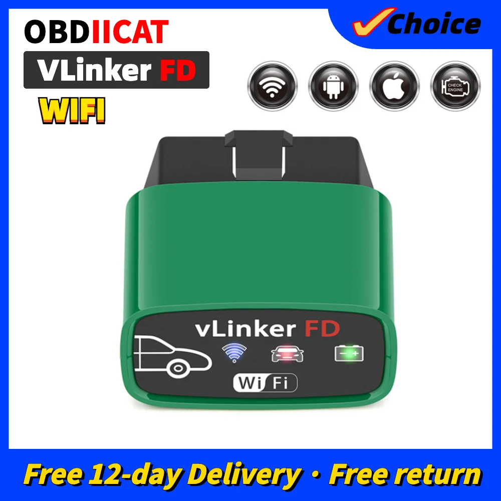 Vgate VLinker FD + ELM327 Bluetooth 4.0/3.0 Универсальный автомобильный диагностический сканер для SOBD2 Автомобильные инстру...