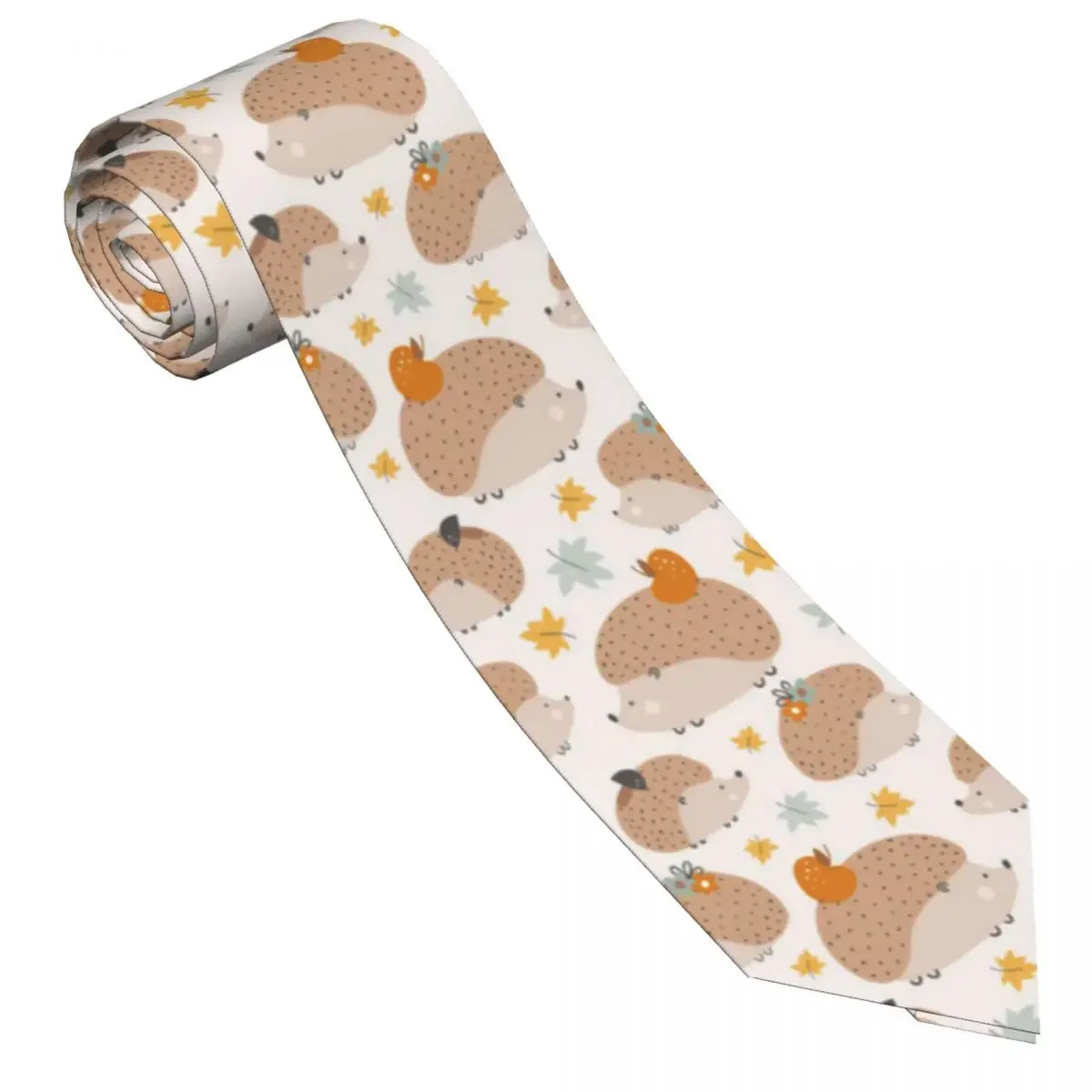 Casual Arrowhead Skinny Hedgehogs Ann Mushrooms Scandinavian Necktie Slim Tie For Party Formal 