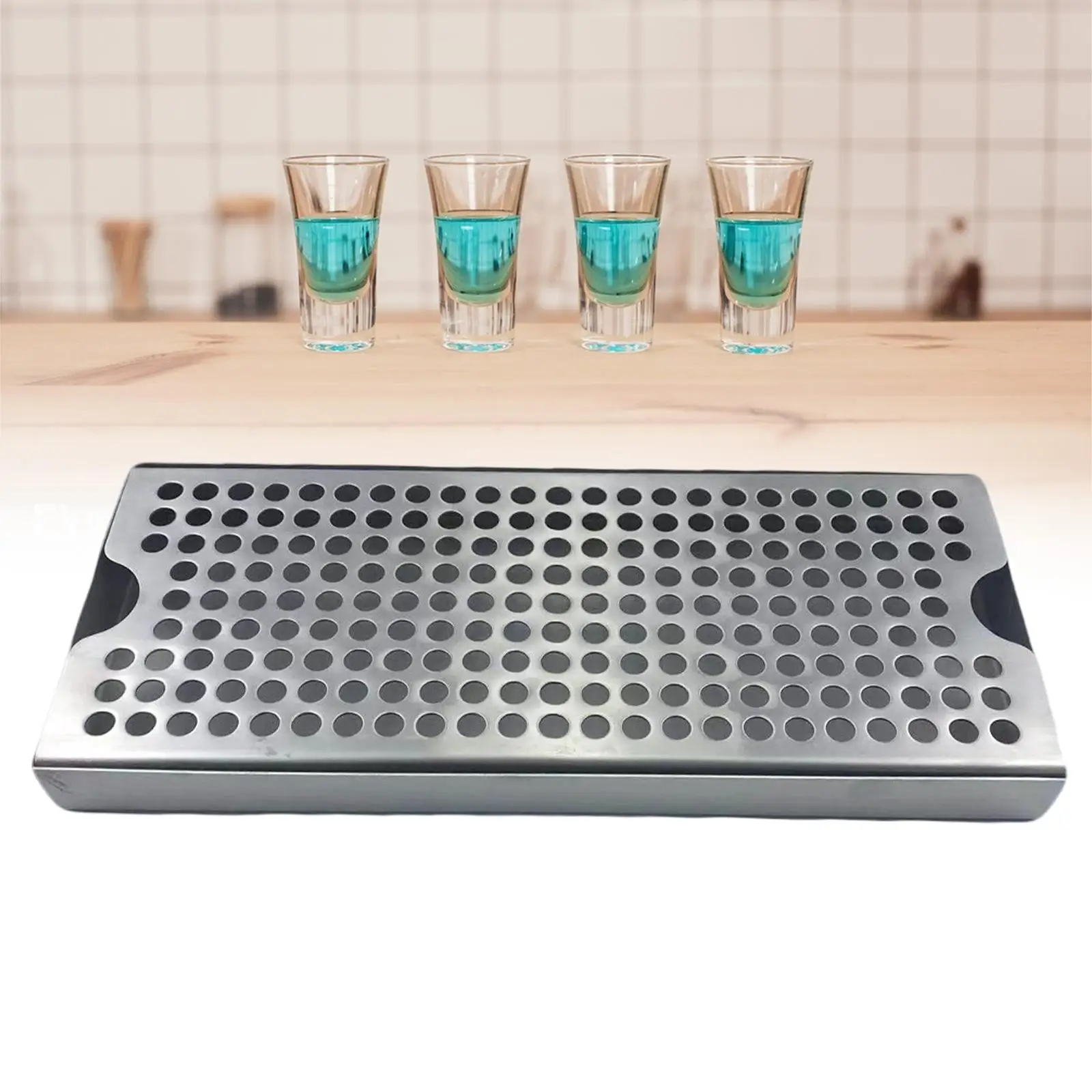 Beer Drip Tray, Detachable Beer Tower Drip Pan Non Slip for Drips Catching, 11.81inchx5.04inchx1.02inch