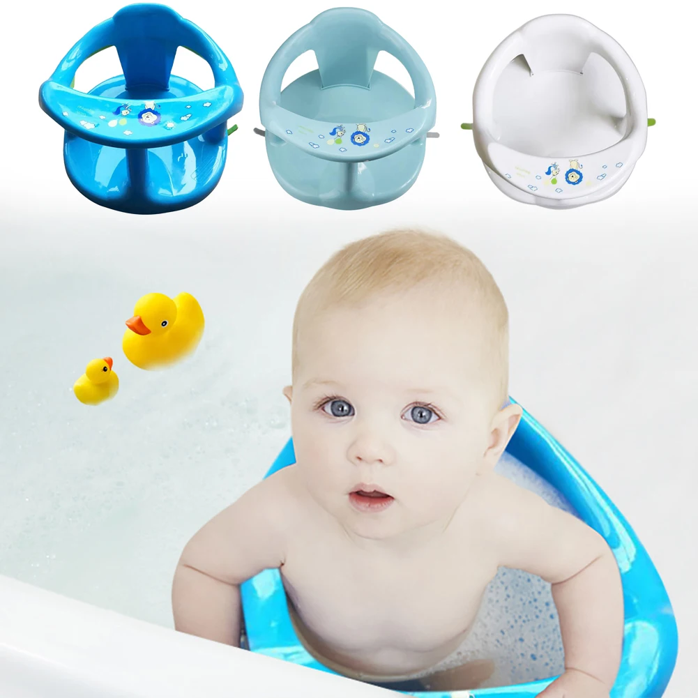 Baby Bath Chair with Suction Cups Low Temperature Resistance Safe Material Tool Suitable for Newborn Boy Shower Tub