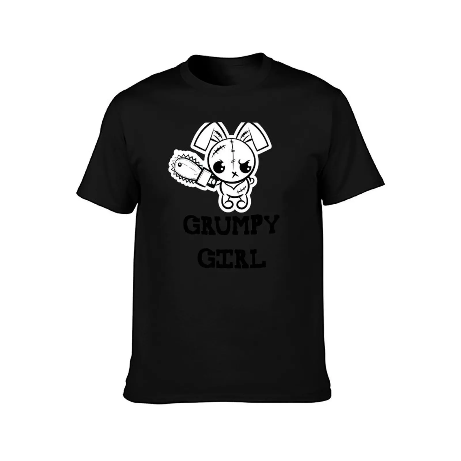Grumpy Girl Grumpy Voodoo Bunny Cute Monster T-Shirt Plus Size Comfort Fit Tee T-Shirt