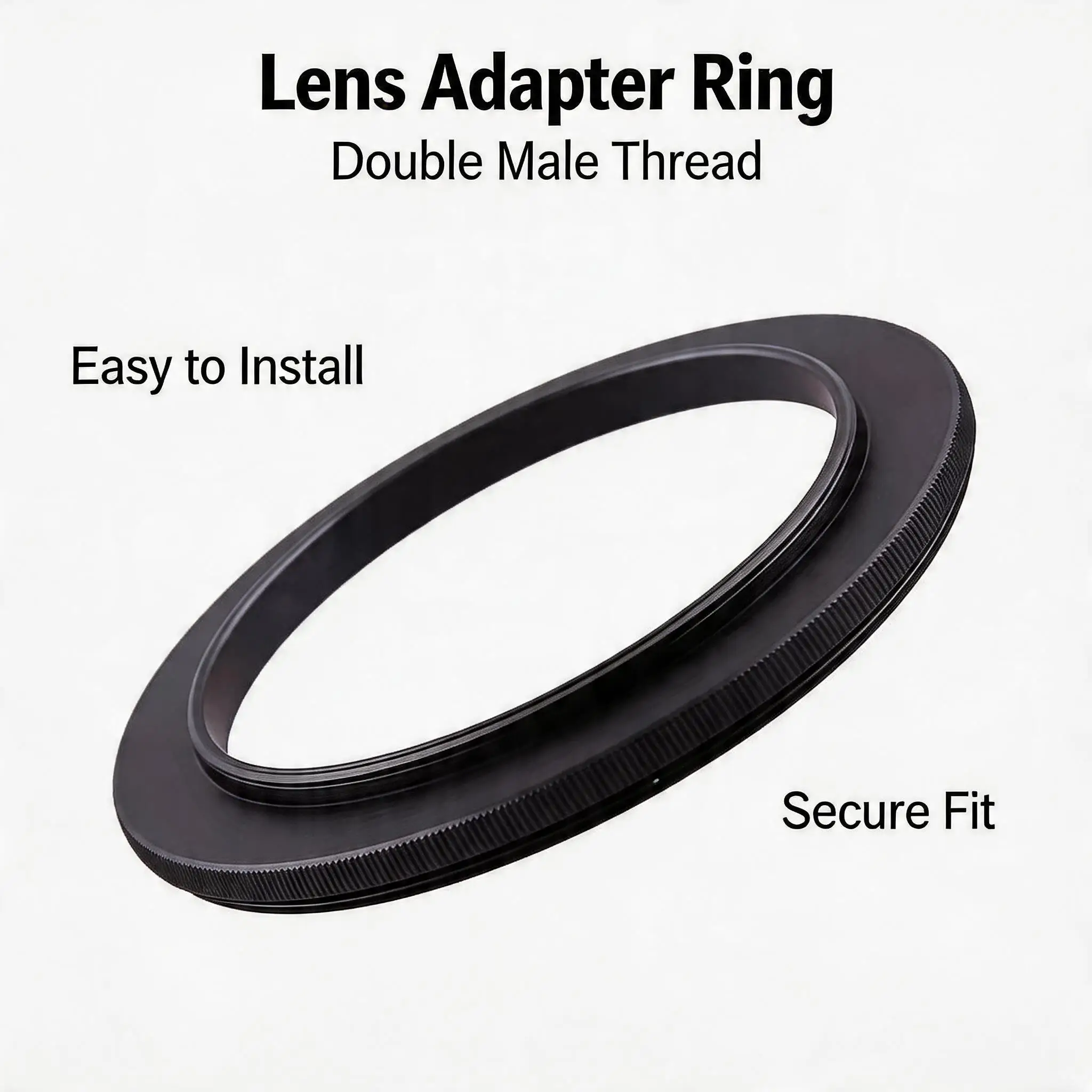 Aluminum 49-52-55-58-62-67-72-77-82mm Male to Male Coupling Step Ring Adaptor Dual Male Camera Macro Lens Reverse Adapter Ring