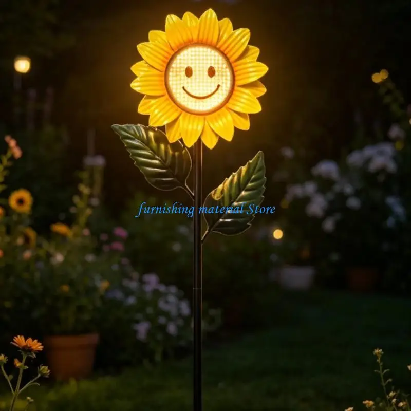 Y5GD Sun Activated Swinging Metal Decor With Bright LED For Outdoor Areas