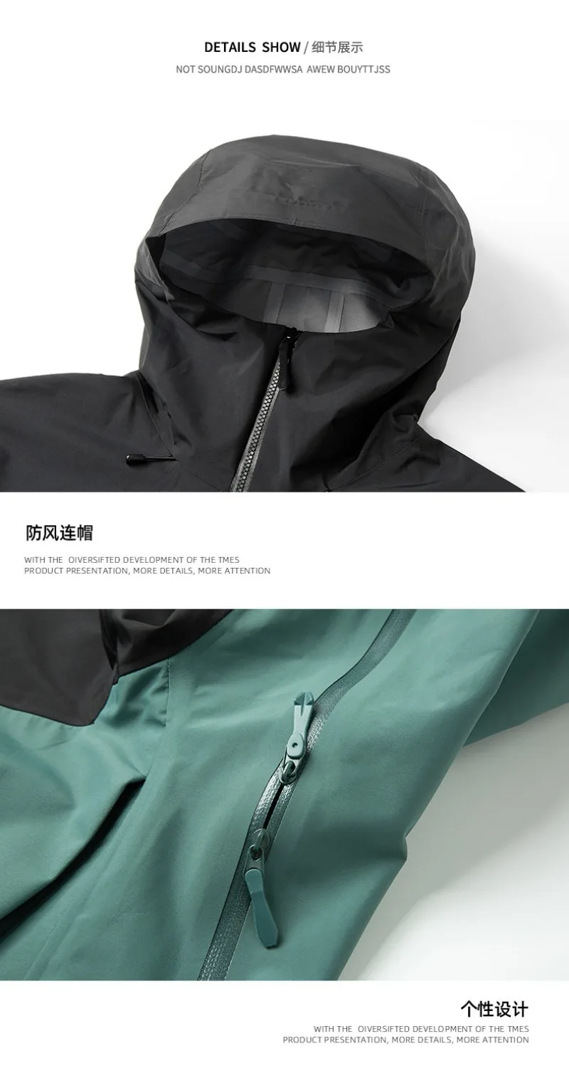 Al aire libre igual que ARC Ciclismo, deportes, ocio, pesca, escalada de montaña, senderismo, camping, chaqueta impermeable y resistente al viento para hombre