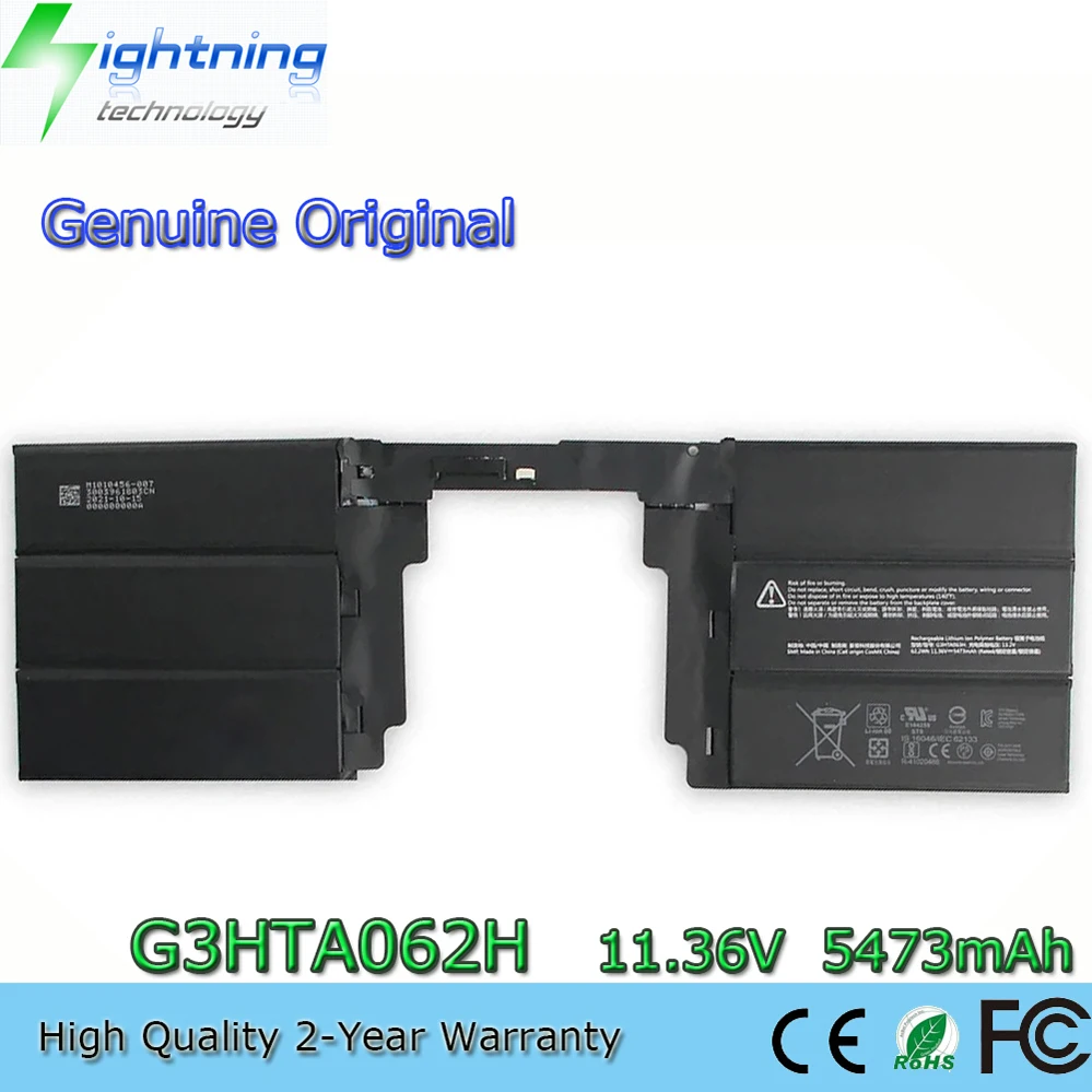 

G3HTA062H 11.36V 62.2Wh Laptop Battery for Microsoft Surface Book 3 15inch Book 2 Keyboard G3HTA063H etc.