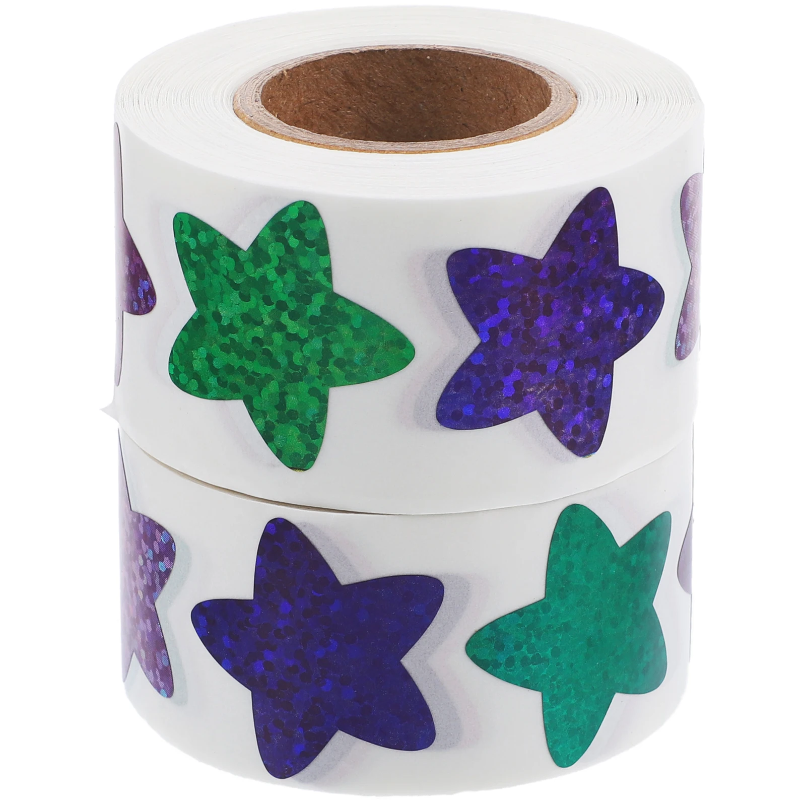 

2 Rolls Star Stickers Bright Pentagram Shaped Creative Reward Adhesive Decor Labels for Students Teachers Motivational