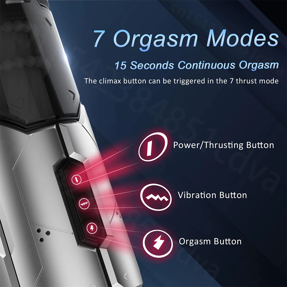 Automatic Male Masturbator Cup 7 Thrusting & Vibration Electric Male Masturbators  Penis Stimulation Adult Male Sex Toys for M