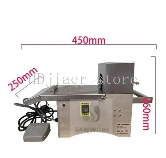 

Stainless Steel Electric Sausage Tying Machine – Auto 45mm Knotting Tool for Hot Dogs/Sausages with Pedal Control (110V/220V)