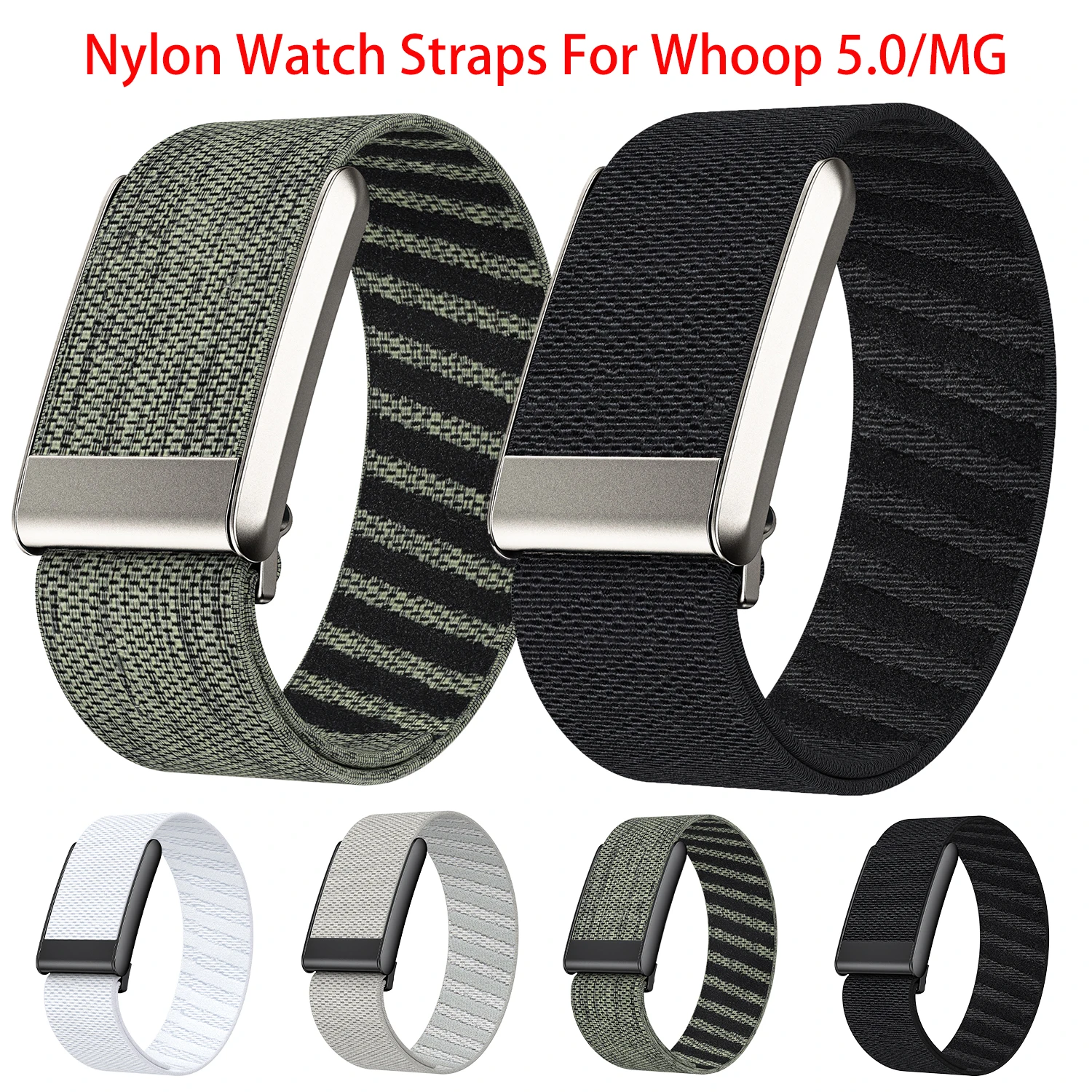 For Whoop MG Wrist Band Nylon Fitness Soft Breathable Replacement Strap Adjustable Protector Wristband Whoop 5.0 Sports Strap