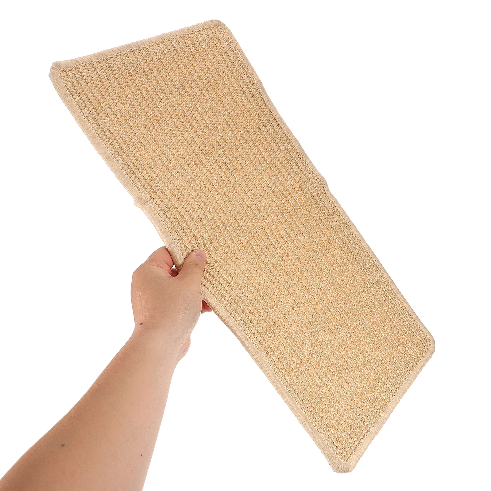 

Wall-Mounted Sisal Cat Scratcher Mat 19.65x9.8 Vertical Cat Scratch Pad Kitten Scratching Board Sofa Protector Indoor Furniture
