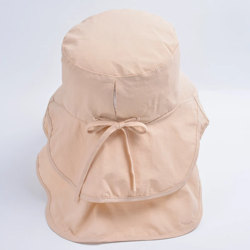 European and American summer women\'s mountaineering big brimmed fisherman hat for outings, sun protection hat, outdoor sun hat