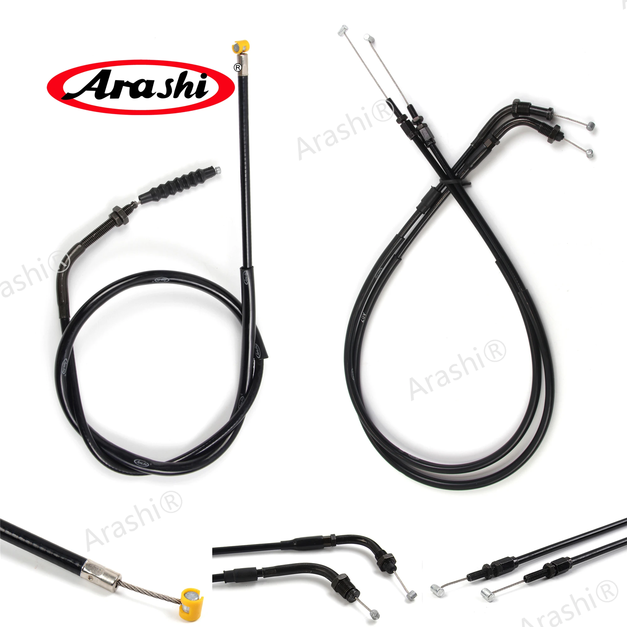أراشي خنق كبل القابض مجموعة أسلاك الفولاذ لهوندا VTEC CB400 1999 - 2012 CB VTEC 400 2007 2008 2009 دراجة نارية الكابلات