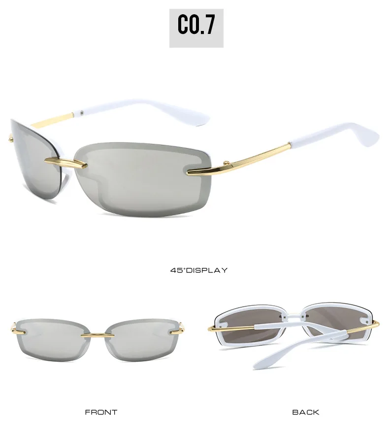 Coole randlose y2k Sonnenbrille für Frauen neue Steampunk Brille Trend Punk Shades Brillen Unisex Outdoor Brillen uv400 – Detail 15