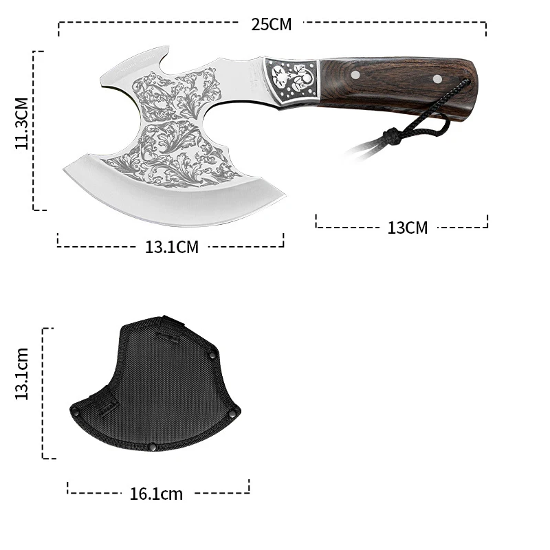 Outdoor Multifunctional Portable EDC Tactical Short Axe Camping Vehicle Emergency Window Breaking Tool